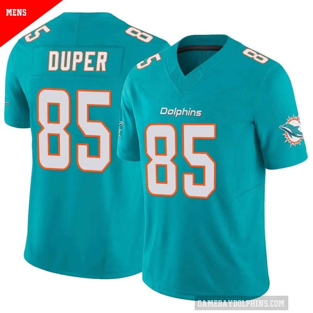 Men's Miami Dolphins ＃85 Mark Duper Aqua Limited Vapor F.U.S.E. Jersey